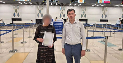 'Қозоғистонда одам савдоси қурбони бўлган ўзбекистонлик ватанга қайтарилди'ning rasmi