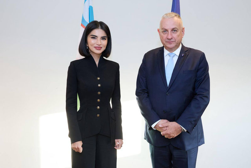 Image of 'Saida Mirziyoyeva met with the European Commissioner.'