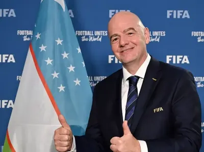 Изрображение 'Президент ФИФА прибудет в Ташкент'
