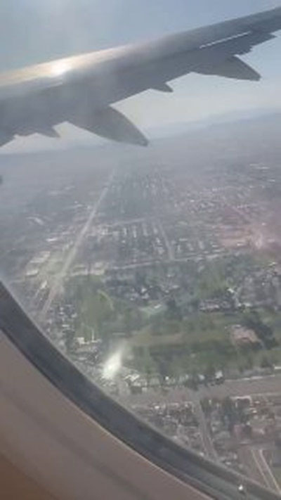 Изрображение 'Двигатель самолёта American Airlines загорелся во время полета (видео)'