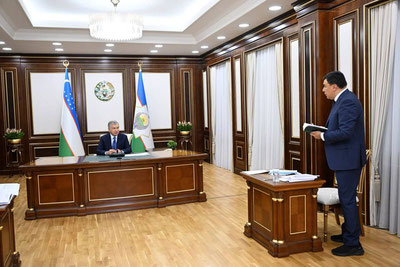 Image of 'Issues of air pollution and tree cutting were discussed in the presence of the President.'
