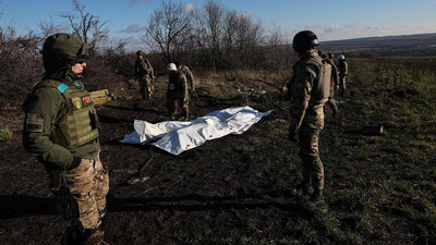 'Украина Россиядан мингдан ортиқ аскарининг жасадини олиб кетди'ning rasmi
