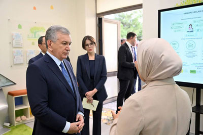 'Shavkat Mirziyoyev “Inson” ijtimoiy xizmatlar markazida bo‘ldi'ning rasmi