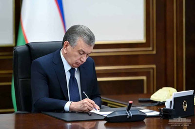 'Ўзбекистонда фаластинлик фуқароларни қўллаб-қувватлаш бўйича Президент фармони қабул қилинди'ning rasmi