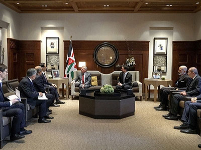 Image of 'Sardor Umurzakov met with the King of Jordan'