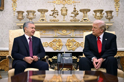 'Мирзиёев ва Трамп стратегик шерикликни янги босқичга кўтаришга келишди'ning rasmi