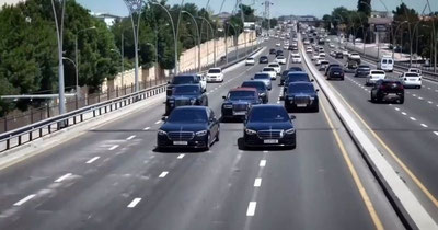 Image of 'In Namangan, 50 drivers were fined for violating rules at wedding corteges.'