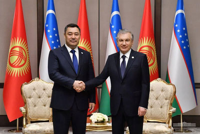 Image of 'Mirziyoyev Zhaparov congratulated the Kyrgyz people on the New Year.'