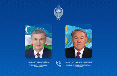 Изрображение 'Шавкат Мирзиёев и Нурсултан Назарбаев обменялись поздравлениями по телефону'