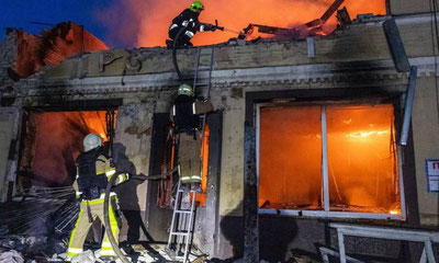 Image of 'Russia struck Ukraine again.'