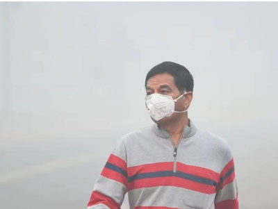 Image of '"Uzgidromet" recommended wearing masks due to air pollution in Tashkent and Andijan.'
