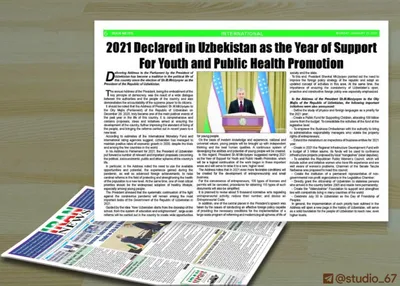 '«Iran News» нашрида Шавкат Мирзиёевнинг ташаббусларига бағишланган мақола чоп этилди'ning rasmi