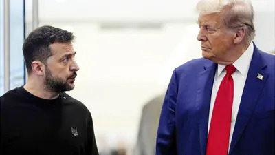 'Трамп Зеленскийнинг ўрнига янги Президент сайлаш вақти келганини айтди'ning rasmi