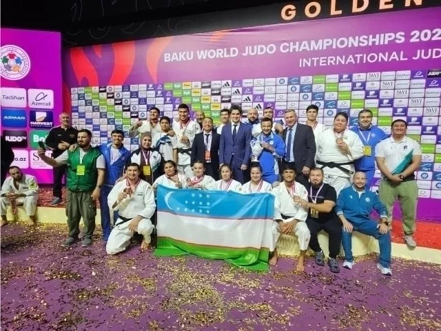 'Ўзбекистон дзюдо терма жамоаси жаҳон чемпионатида бронза медалини қўлга киритди'ning rasmi