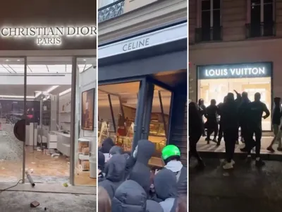 'Францияда намойишчилар Dior, Louis Vuitton ва Hermès дўконларини талон-торож қилди'ning rasmi