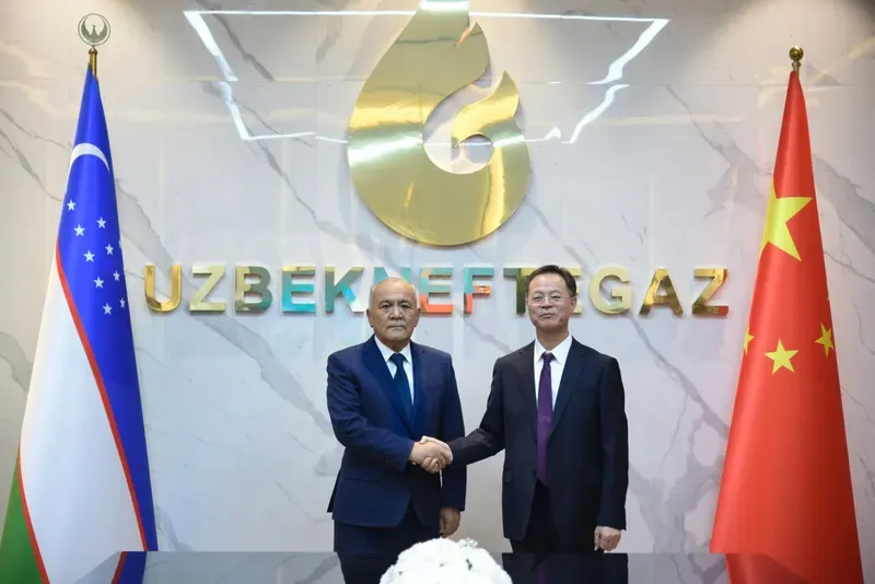 Изображение '«Узбекнефтегаз» и CNPC обсудили бурение спасательных скважин на месторождении М-25'